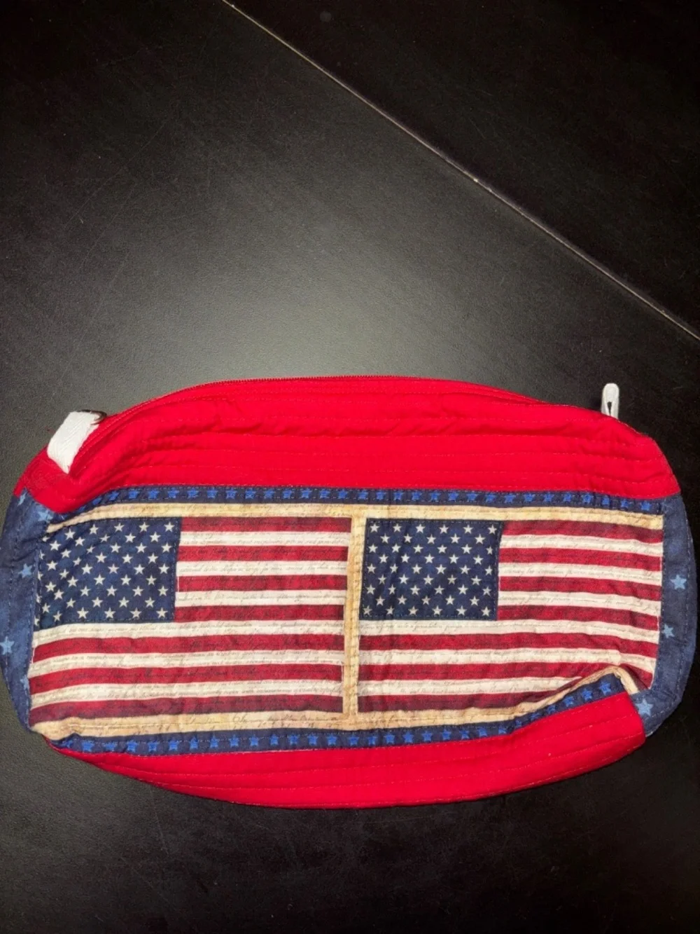 American Flag Cosmetic Bag - Great for Travel